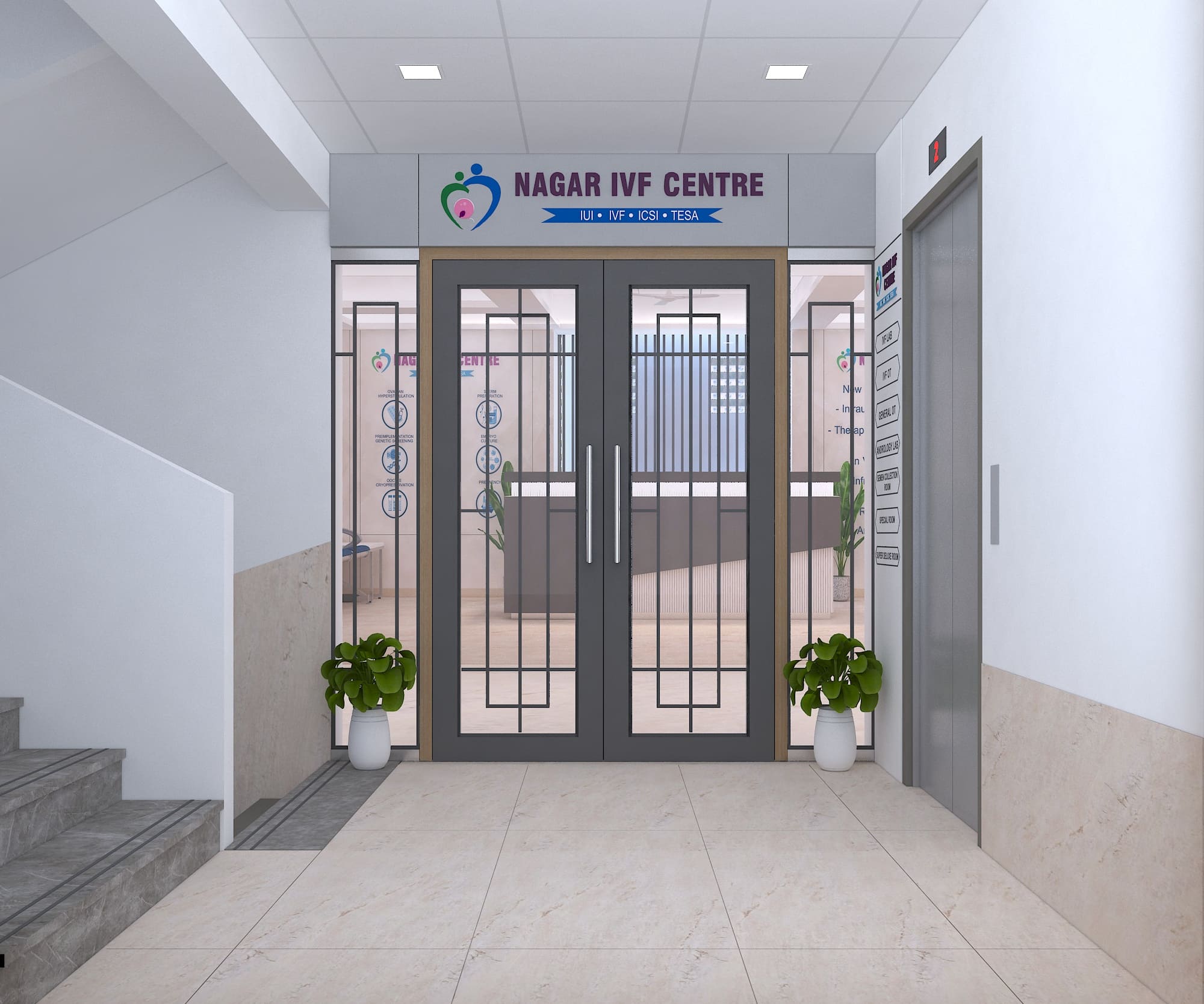 IVF Center Hospital Interior Project | Trance Interiors Image